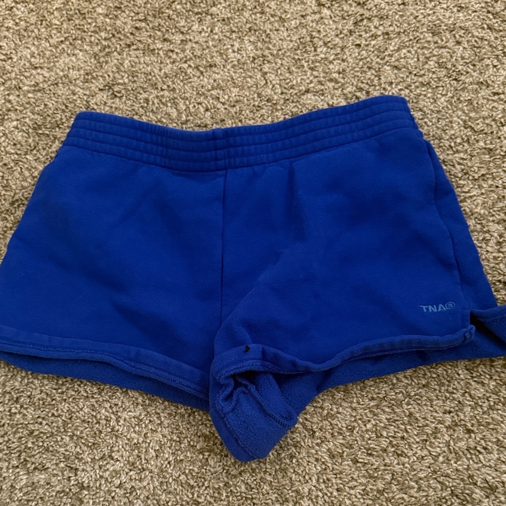 TNA royal blue sweat shorts